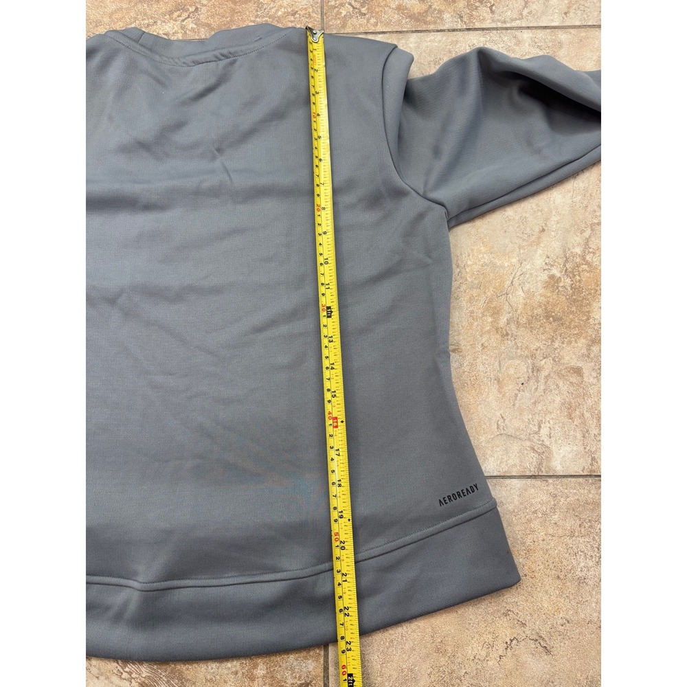 Adidas Winnipeg Jets NHL Aeroready Crewneck Sweatshirt Mens Medium Grey GI5739 - Picture 8 of 8
